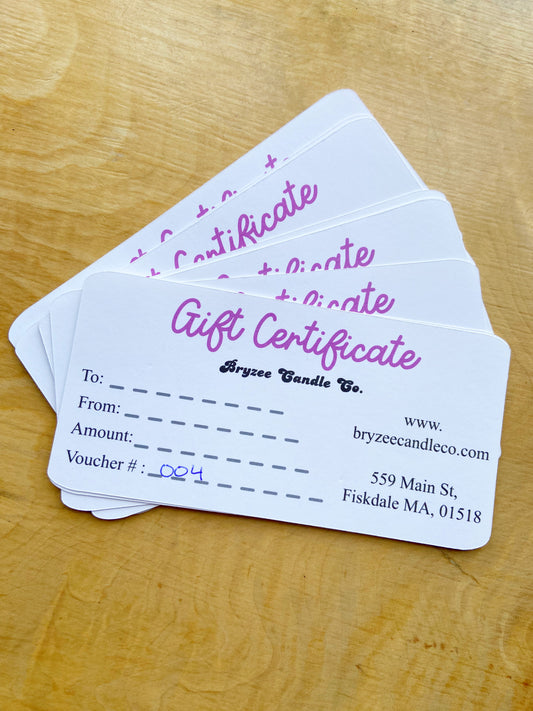 Bryzee Candle Co. Gift Card